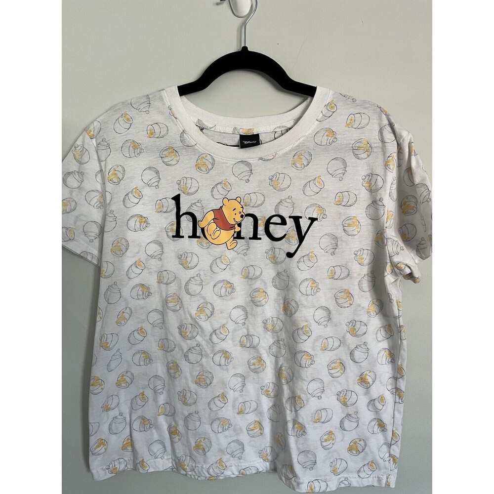 Disney Winnie The Pooh Hunny Pots Box Lunch T Shirt Women’s L Crop